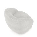 Ver imagem 7 de Kit 2 Poltronas Decorativas Jenny Base Giratória em Metal Preto Bouclê Branco G45 - Gran Belo