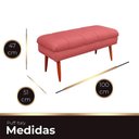 Ver imagem 2 de Puff Aparador Estofado Italy Decorativo Veludo Cor Rose