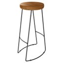 Ver imagem 4 de Kit 02 Banqueta Alta Aurum Peroba Preto Bar Cozinha Sala Jantar DHom