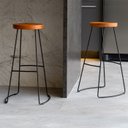 Ver imagem 7 de Kit 02 Banqueta Alta Aurum Peroba Preto Bar Cozinha Sala Jantar DHom
