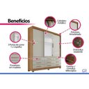 Ver imagem 5 de Guarda Roupa 3 Portas 1ESP 9g Buriti N. Horizonte Cina