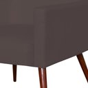 Ver imagem 3 de Kit 02 Poltronas Maria W01 Pés Palito Corino Marrom