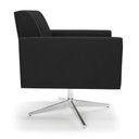 Ver imagem 5 de Kit 2 Poltronas Giratória Viena Gomada Suede Preto Base Cromada - D’Rossi