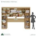 Ver imagem 5 de Guarda-Roupa Modulado 4 Portas Apolo Premium Cinza/Jequitibá/Granizo