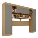 Ver imagem 2 de Guarda-Roupa Modulado 4 Portas Apolo Premium Cinza/Jequitibá/Granizo