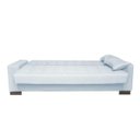 Ver imagem 4 de Sofá Cama 2 Lugares para Sala de Estar Lisboa Suede Cinza - D'Rossi