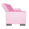 Sofá Cama 2 Lugares para Sala de Estar Lisboa Suede Rosa Bebê - D'Rossi - 4