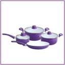 Ver imagem 3 de Jogo de Panelas 4pcs Roxo Revest. Ceramico Clink