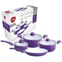 Ver imagem 2 de Jogo de Panelas 4pcs Roxo Revest. Ceramico Clink