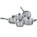 Ver imagem 1 de Jogo de panelas Meridional Angra Cinza 5pcs Revest Ceramico - Indução