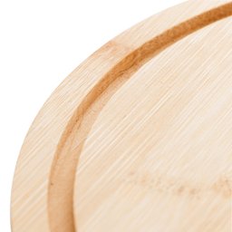 Prato para Bolo de Bambu com Tampa em Plástico 28cm X 28cm X 9,5cm - Lyor - 6