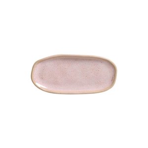 CONJUNTO C/ 4 TRAVESSAS OVAL RASA MINI ORGÂNICO LITCHI 16,5x8 CM
