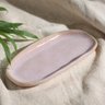 CONJUNTO C/ 4 TRAVESSAS OVAL RASA MINI ORGÂNICO LITCHI 16,5x8 CM - 4