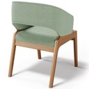 Ver imagem 5 de Kit 04 Cadeiras de Jantar e Estar Living Estofada Lince Nature L02 Bouclê Oliva - Lyam Decor