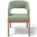 Ver imagem 7 de Kit 04 Cadeiras de Jantar e Estar Living Estofada Lince Nature L02 Bouclê Oliva - Lyam Decor