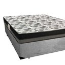 Ver imagem 5 de Cama Box Casal Suede + Colchão Ortobom Iso Dupla Face 60x138x188 Cinza