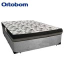 Ver imagem 6 de Cama Box Casal Suede + Colchão Ortobom Iso Dupla Face 60x138x188 Cinza