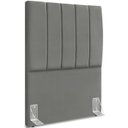 Ver imagem 1 de Cabeceira Solteiro 90cm Allia Suede Cinza Rm
