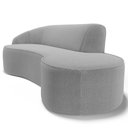 Ver imagem 5 de Sofá Living 3 Lugares 230cm Braço Esquerdo Mozart D06 Bouclê Cinza - Mpozenato