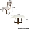 Conjunto Lins 120x80cm com 4 Cadeiras de Telhinha - 5