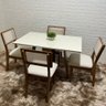 Conjunto Lins 120x80cm com 4 Cadeiras de Telhinha - 4