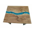 Ver imagem 3 de Mesa de Centro River Table Madeira com Resina Epóxi 60 x 50 cm
