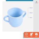 Ver imagem 5 de Copo Infantil de Treinamento com Alça Bebê Silicone 150ml Azul