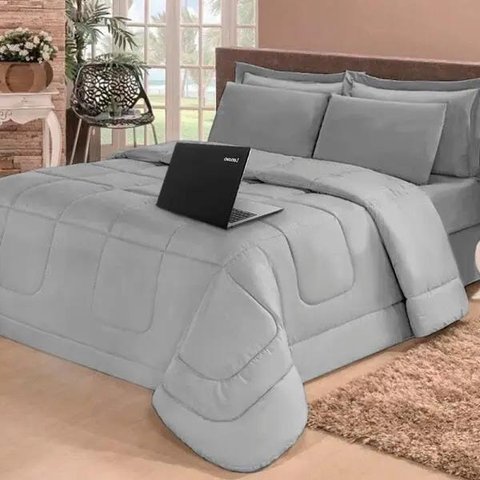Kit 6 Pças Jogo de Cama Afável Microfibra Casa Dona Original