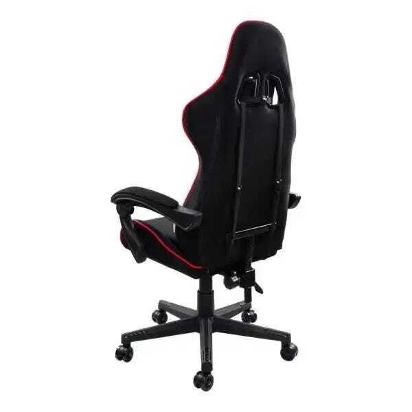 Cadeira Gamer Pelegrin Reclinável PEL-3018 Preta e Vermelha - 6
