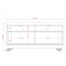Rack Artur Tvs até 50” 389130 Naturale Off White Madetec - 5