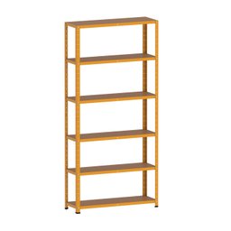 ESTANTE DE AÇO 195X92X40 6 PRAT. C/ REFORÇO PANDIN - LARANJA EP-6BR-VU-195 - 4