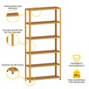 Ver imagem 3 de ESTANTE DE AÇO 195X92X40 6 PRAT. C/ REFORÇO PANDIN - LARANJA EP-6BR-VU-195