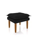 Ver imagem 4 de Kit Poltrona e Puff Amamentação Confortável Ternura Suede Preto