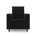 Ver mais imagens de Kit Poltrona e Puff Amamentação Confortável Ternura Suede Preto