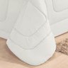 Kit 6 Pçs com Cobre Leito e Lençol Aconchego Casa Dona Dupla Face Casal Queen Branco - 3
