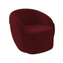 Ver imagem 6 de Conjunto 1 Sofá Living 160cm e 1 Poltrona Decorativa Sala de Estar Íbis Encosto Fixo Veludo Bordô G3
