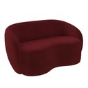 Ver imagem 7 de Conjunto 1 Sofá Living 160cm e 1 Poltrona Decorativa Sala de Estar Íbis Encosto Fixo Veludo Bordô G3