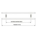 Ver imagem 4 de Puxador Inox Preto Para Porta Pivotante Madeira Vidro 2.00mt