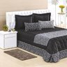 Kit Coliseu Casa Dona Casal Queen 6 Peças Preto - 1
