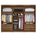 Ver imagem 2 de Guarda-roupa com Espelho 6 Portas e 6 Gavetas Alba Made Marcs