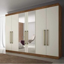 Guarda-roupa com Espelho 6 Portas e 6 Gavetas Alba Made Marcs - 1