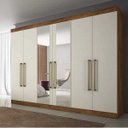Ver imagem 1 de Guarda-roupa com Espelho 6 Portas e 6 Gavetas Alba Made Marcs