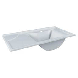 Cuba Pia Lavatório Copacabana 60 Cm para Banheiro Branco - 1
