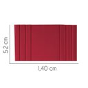 Ver imagem 2 de Painel Estofada Grécia 140CM Casal Courino Vermelho - D A DECOR