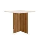 Ver imagem 4 de Mesa de Jantar Quadrada 4 Lugares 90cm sem Cadeiras Helô Poliman Móveis
