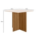 Ver imagem 2 de Mesa de Jantar Quadrada 4 Lugares 90cm sem Cadeiras Helô Poliman Móveis