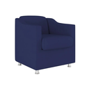 Ver imagem 2 de Poltrona Decorativa Recepção Reforçada Bia Suede Azul Marinho - Twdecora