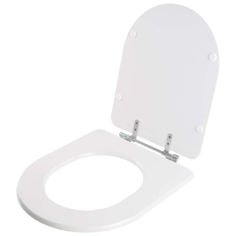 Assento Sanitário Poliester Antibacteriano Duna Branco para Vaso Deca