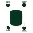 Ver imagem 4 de Poltrona e Puff Redondo Orgânico para Sala Malu Bouclê Verde M11 - D’Rossi