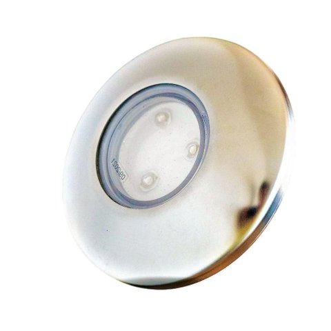 Luminária Piscina Super Led 9w Azul Inox 96mm